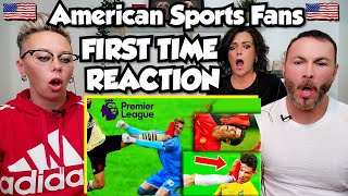 American Sports Fans React: 15 MOST BRUTAL FOULS IN FOOTBALL! Premier League \& More! FIRST TIME!