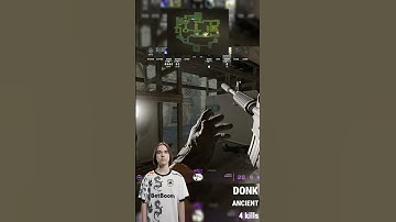 4 KILLS FROM DONK on ANCIENT #cs2 #shorts