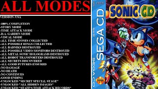 Sonic CD [USA] (Sega CD) - (Longplay - All Modes | 100% Completion)