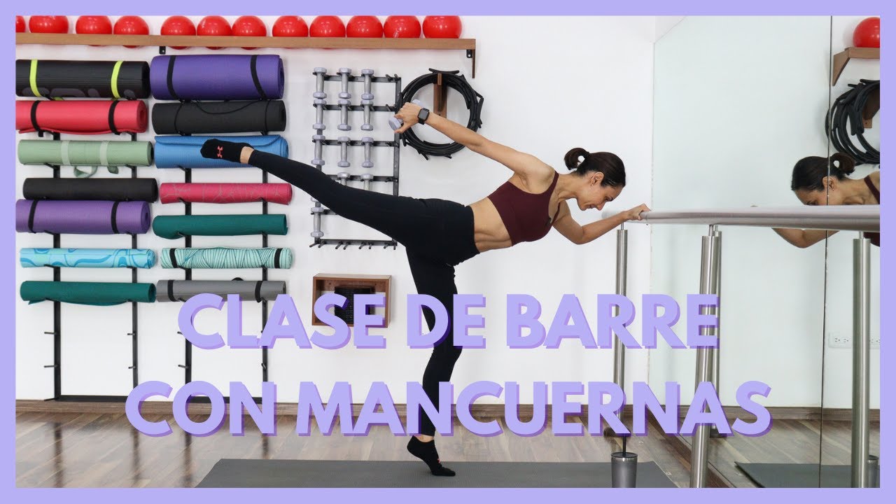 💪CLASE DE BARRE CON MANCUERNAS, Barre Full Body.