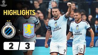 Club Brugge vs Aston Villa | 2-3 | Highlights | Champions League 2026-27