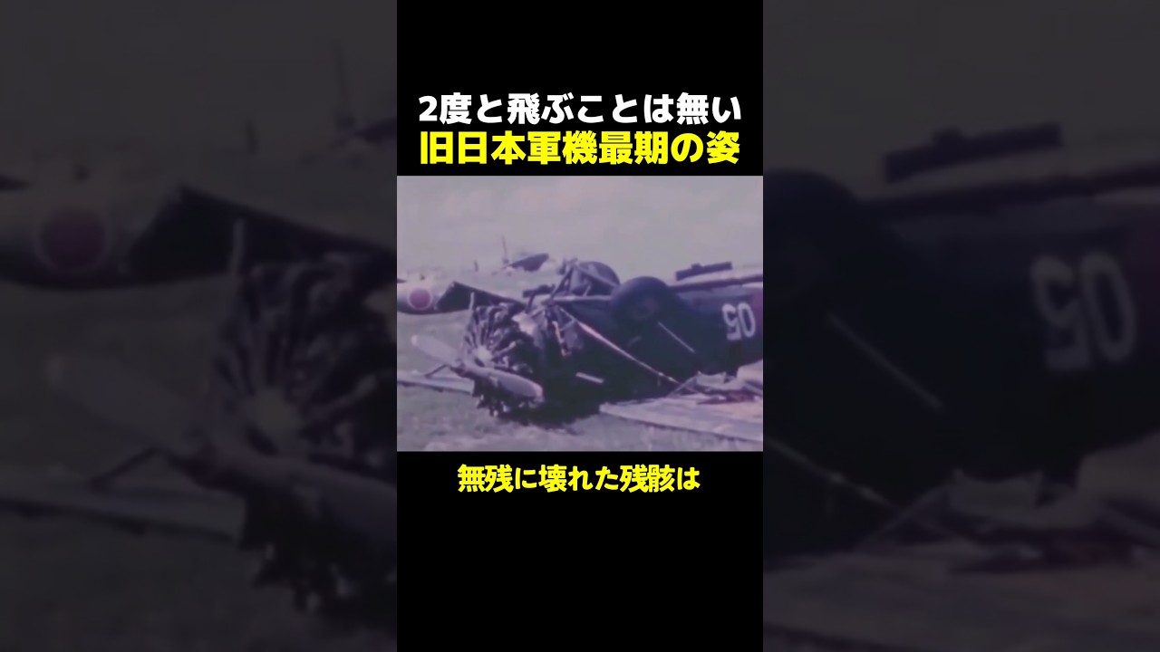 旧日本軍機最期の姿 #海外 #雑学 #歴史