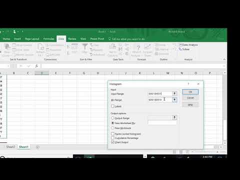 BMTH 048 Unit 3 Histograms using excel to change bin width - YouTube