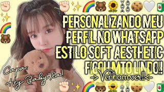 ─⊱🐻☕Personalizado meu perfil no WhatsApp estilo soft aesthetic!🐻☕ screenshot 5