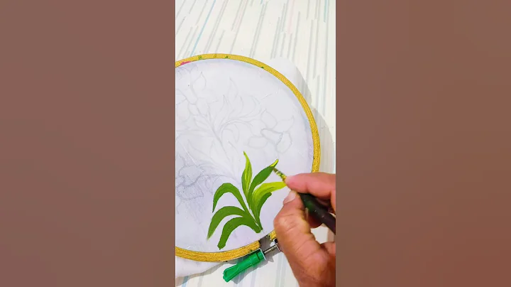 Beautiful flowers painting on organza fabric | full video is up on my channel #shorts # art 💞💞