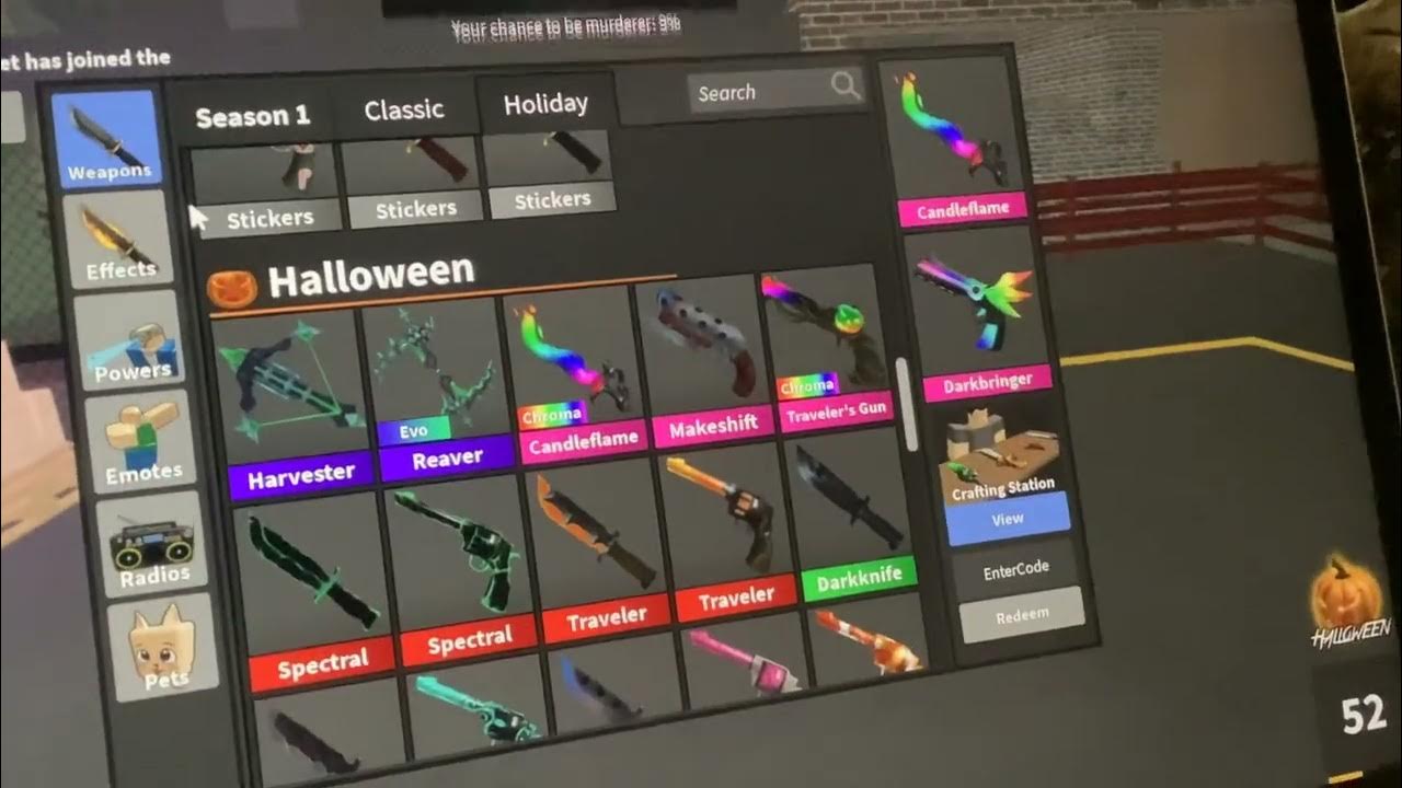 I JUST GOT CHROMA TRAVELERS GUN IN MM2 YouTube