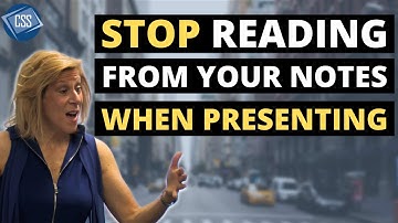 HOW TO DELIVER A PRESENTATION WITHOUT USING NOTES | Presentation Skills