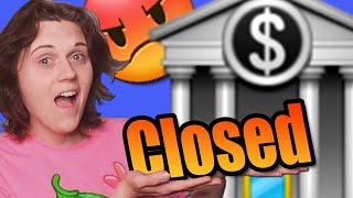 Raging Scammer & The Closed Bank