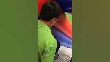 Hey, This Slide is So Much Fun!  #inflatable #jump #funny #slide