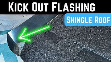 Shingle Roof - Kick out Flashing