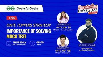 Importance of solving mocks for GATE | Mukesh Kumar
