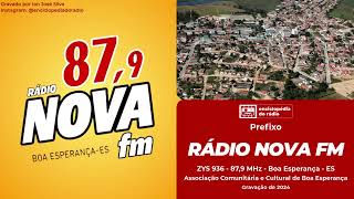 Prefixo - Rádio Nova FM 87,9 MHz - Boa Esperança - ES