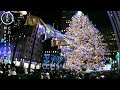 NYC Christmas Eve 2019 - 5th Avenue Manhattan, New York 4K - Christmas Tree, Windows & Light Show