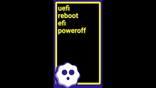 How can I reboot or shutdown the system in an EFI or UEFI shell? #shorts