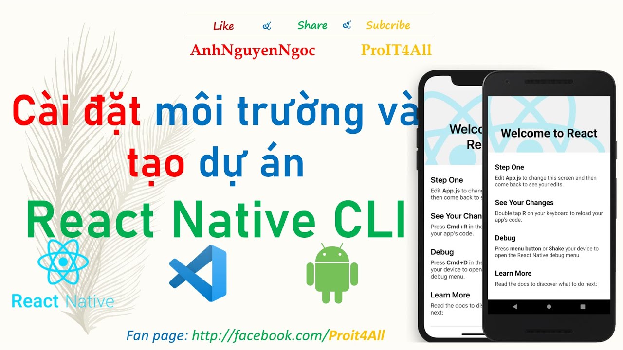 Cài Đặt Môi Trường Và Tạo Dự Án Bằng React Native Cli