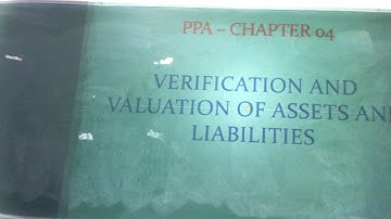 Auditing - Verification and Valuation of Assets and Liabilities