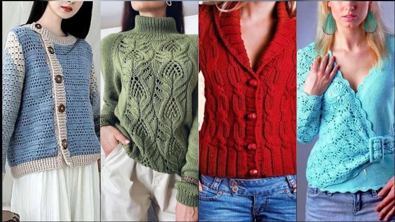Women's Cardigan Sweater Jumper Crochet Knit Tunic Hollow Out Pocket Solid Color