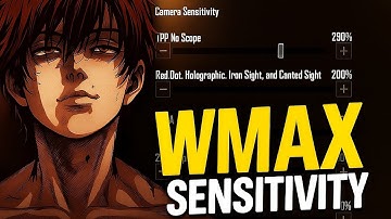 WMAX Sensitivity Code Revealed | BGMI 3.8 TPP & FPP Full Setup