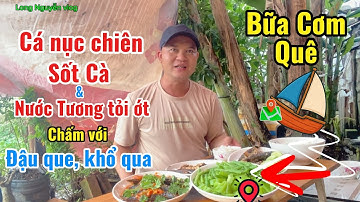 Bữa Cơm Quê | Cá nục chiên sốt cà, nước tương tỏi ớt chấm với đậu que , khổ qua 