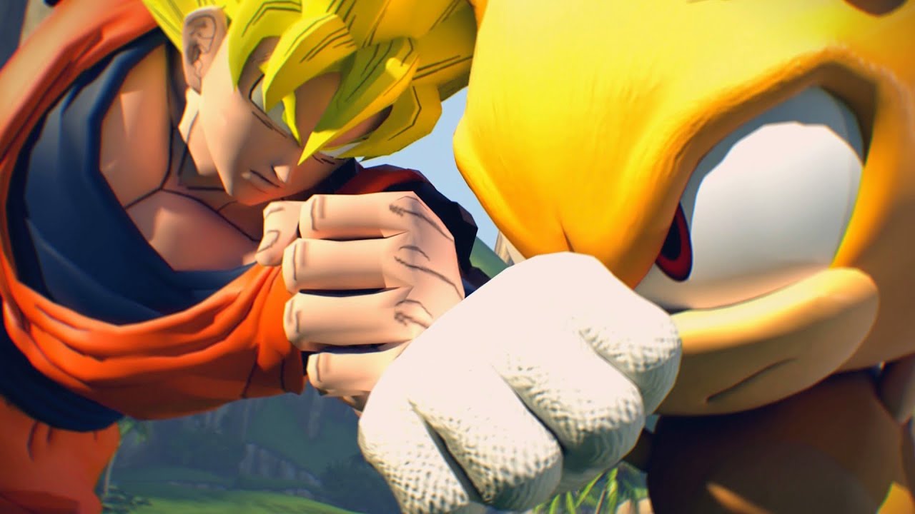 ARCHIE SONIC Vs XENO GOKU FIGHT 3D ANIMATION Sonic The Hedgehog Vs