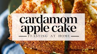 Cardamom Apple Cake With A Delicious Crackly Top
