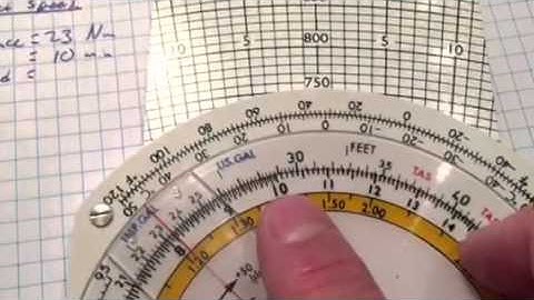 Pooleys CRP-1 speed calculation
