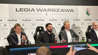 PIERWSZA KONFERENCJA GONÇALO FEIO | NOWY TRENER LEGII WARSZAWA: BŁYSKAWICZNIE PRZYSTĘPUJEMY DO PRACY