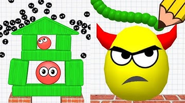 Draw to Smash Puzzle VS Hide Ball Brain Teaser Logic || Gameplay Walkthrough SpeedGame!