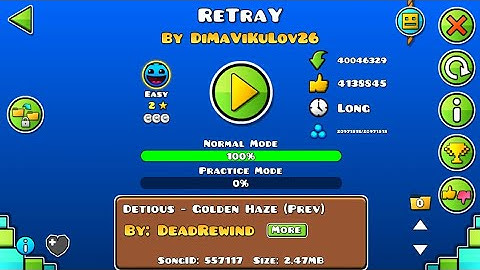 GEOMETRY DASH Retray Map Pack 100% (ALL COINS) GEOMETRY DASH INDONESIA