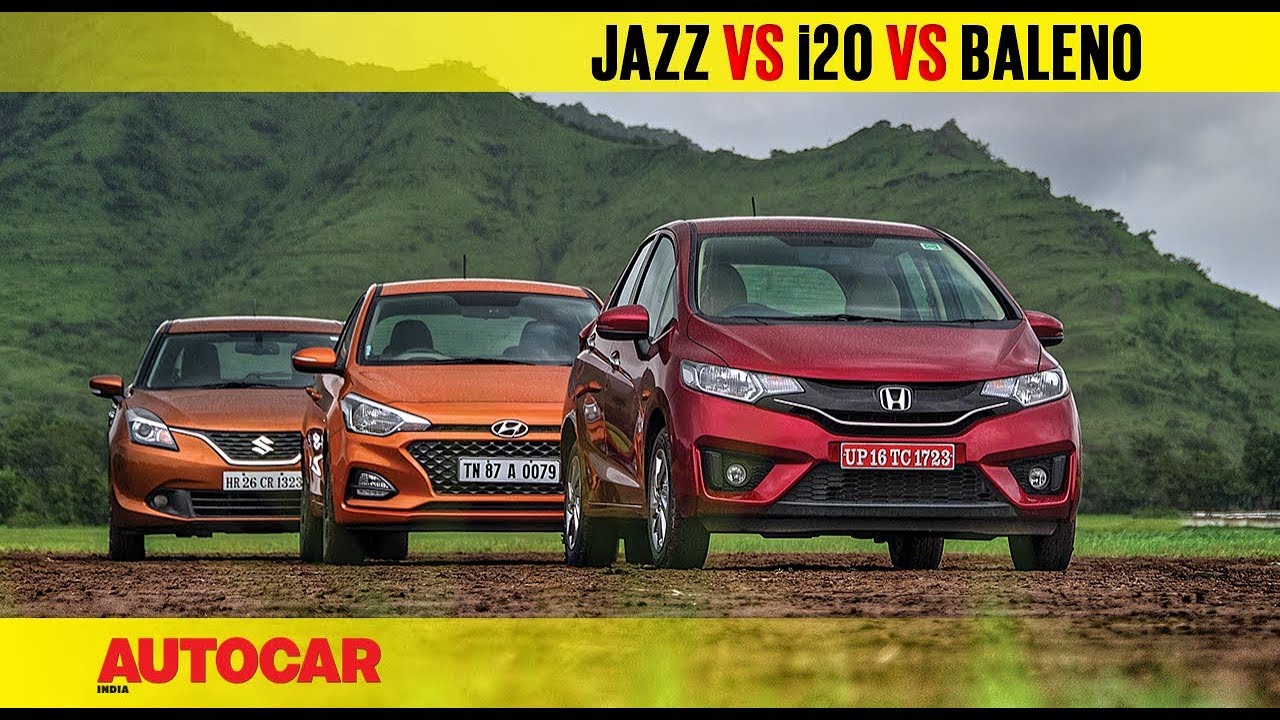 baleno vs jazz automatic Hyundai i20 CVT vs Honda Jazz vs Maruti Baleno | Comparison Review | Autocar India