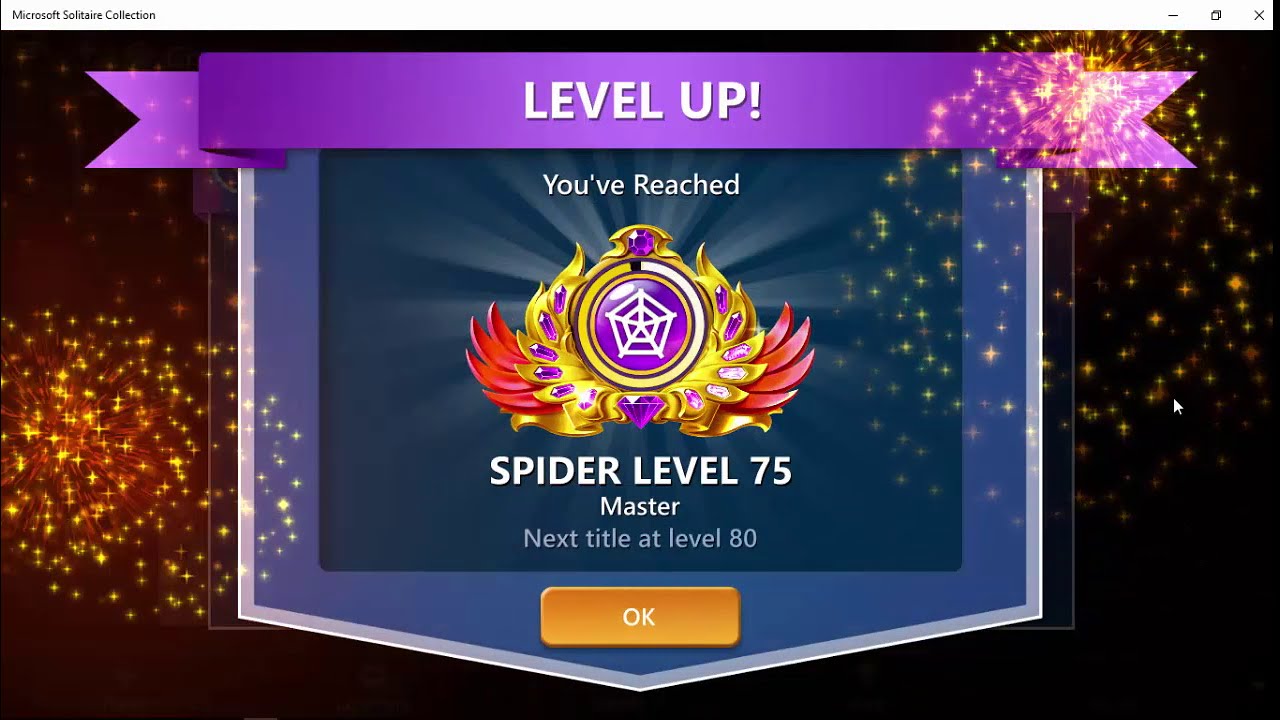 Spider solitaire 2 suits level 75! 