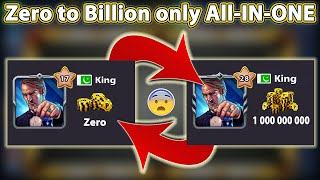 ZERO to BILLION COINS only with ALL-IN-ONE (Highlights) in 8 Ball Pool - Gaming With K