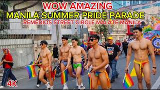 WOW AMAZING MANILA SUMMER PRIDE PARADE 2026  REMEDIOS STREET CIRCLE MALATE MANILA PHILIPPINES🇵🇭 (4K)