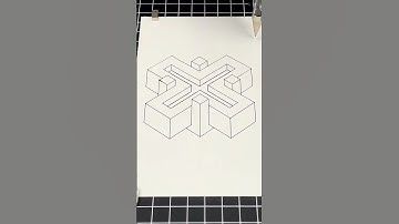 Isometric Drawing with Shadows. Pen Plotter Machine.  #architecture #lineart