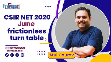 CSIR-NET June 2020  frictionless turn table