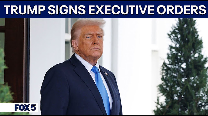President Donald Trump signs Executive Orders