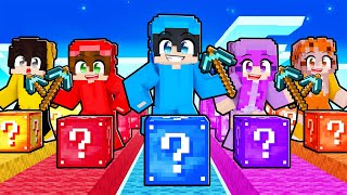 5 OYUNCU vs ŞANS BLOK YARIŞI  Minecraft