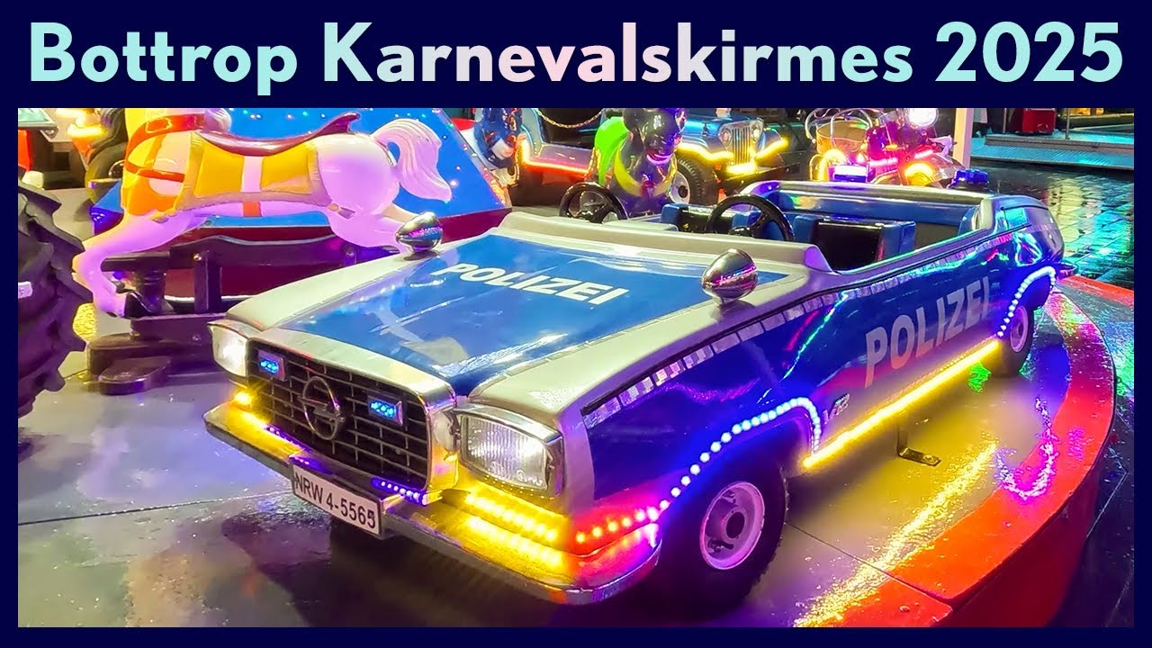 Karnevalskirmes 2025 in Bottrop mit strengen Sicherheitsmaßnahmen🎡🎢🤡🎉Rundgang | alle Fahrgeschäfte