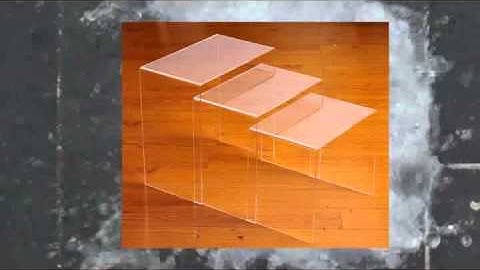 High Quality Acrylic Nesting Tables Clear 3 Pieces Set
