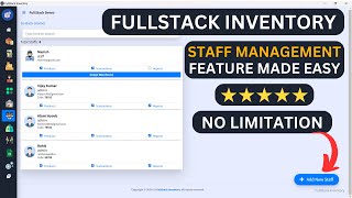 Staff Management in FullStack Inventory Software - Best Stock Register App for Business | Rappid screenshot 5