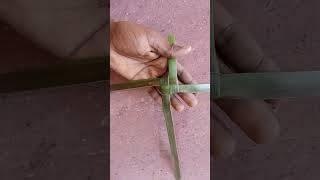 coconut leaf fan plese try this craft