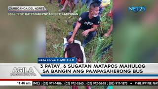 3 patay, 6 sugatan matapos mahulog sa bangin ang pampasaherong bus sa Katipunan, Zamboanga del Norte