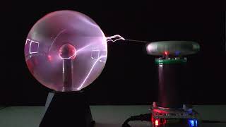 Tesla Coil and Plasma Ball  - 133 Anniversary Video of Nikola Tesla 1st Demo - Northern Lights