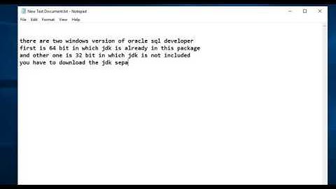 How to install and configure Oracle SQL Developer on Windows 10