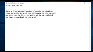 How to install and configure Oracle SQL Developer on Windows 10