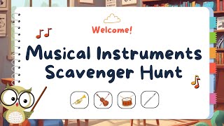 Musical Instruments Scavenger Hunt - Fun Musical Game For Kids! 🎵🔍