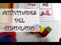 Actividades para niños de 2 a 5 años/EL CUADRADO/MONTESSORI_ Guía 3