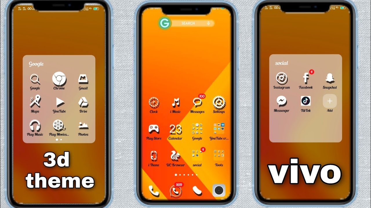 3d theme for vivo users - YouTube