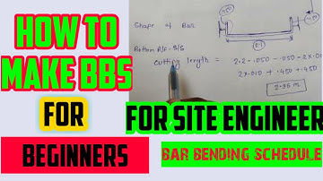 how to make BBS ( bar bending schedule) BBS of footing. part 1