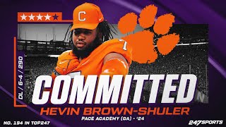 WATCH: 4-star DL Hevin Brown-Shuler commits to Clemson